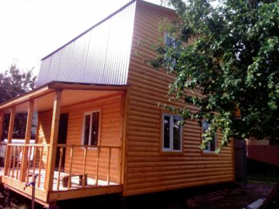 каркасный дачный дом 6 х 6 м "Васильево"
